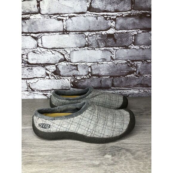 Keen Gray Fleece Lining Comfort Wool Slip On Gum Mules Shoes Women 7M US/37.5EU - Picture 13 of 16